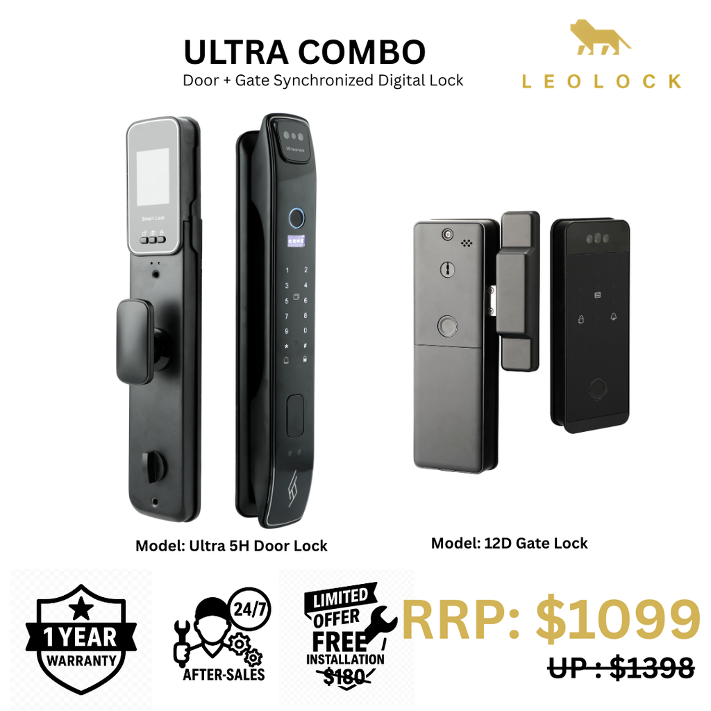 ULTRA COMBO - Ultra 5H Door Lock  + 12D Gate Lock